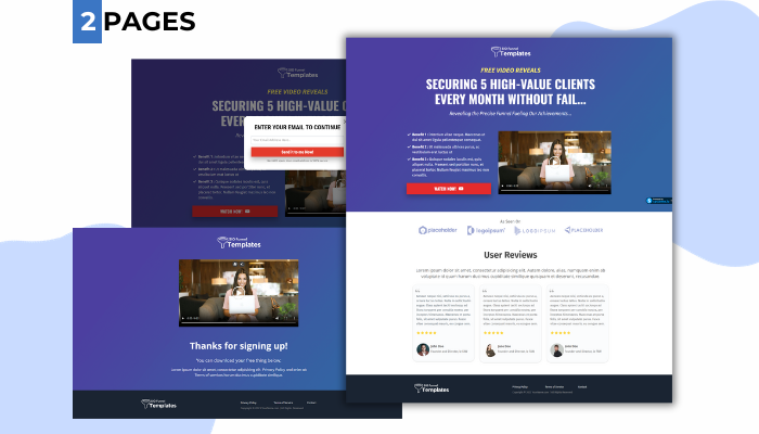 squeeze page template