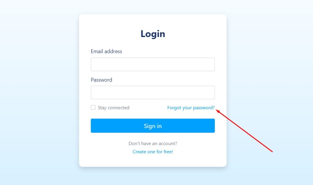 systeme.io login reset