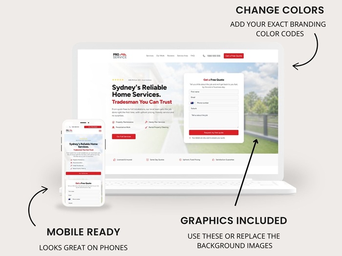 lead gen landing page funnel template