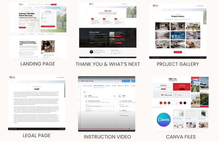 lead gen landing page template